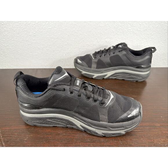 Hoka One One Men Valor 1007872 BLK Black Running Shoes Sneakers Size 10